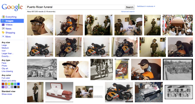 puerto rican funeral google
