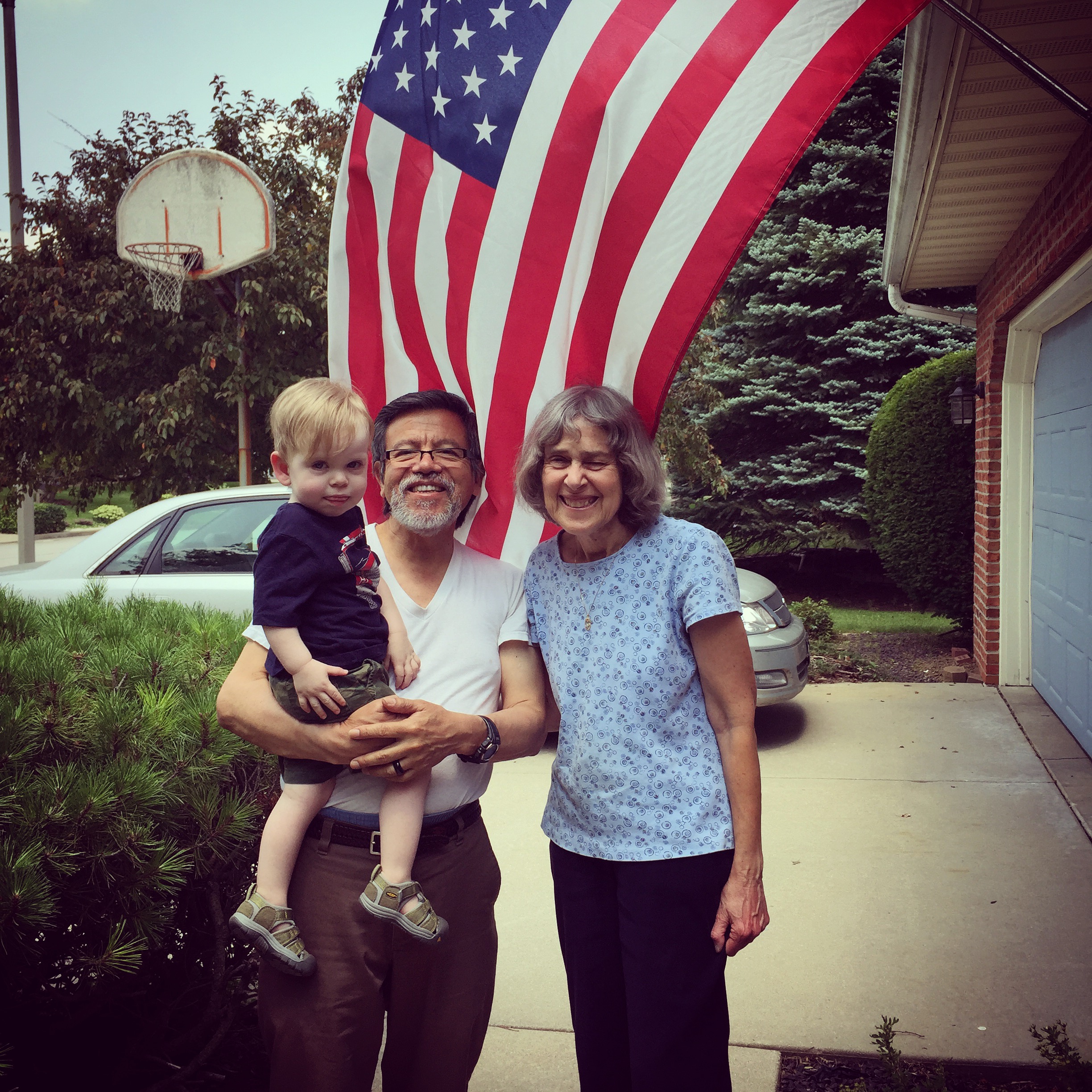With Grandma and Abuelito