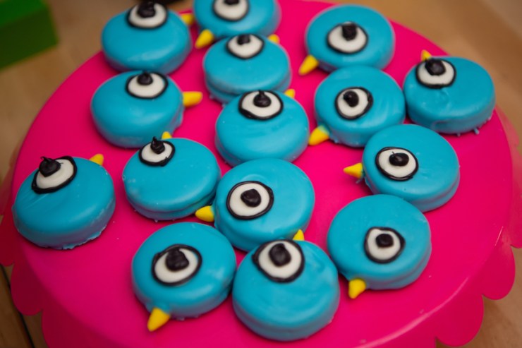 Chocolate Covered Double Stuffed Oreo Pigeon Cookies